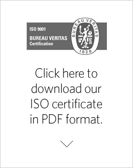 Click here to download our ISO certificate in PDF format.